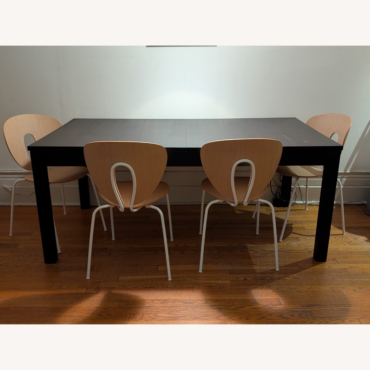 IKEA Extendable Dark Brown Wood Dining Table - image-8
