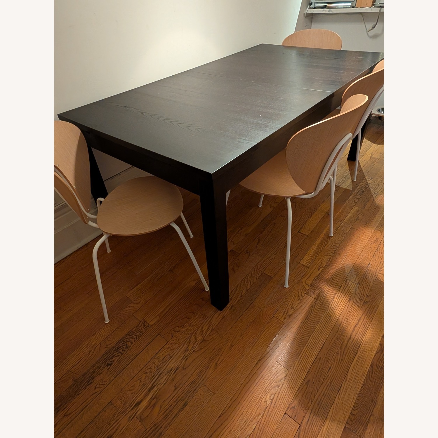 IKEA Extendable Dark Brown Wood Dining Table - image-2