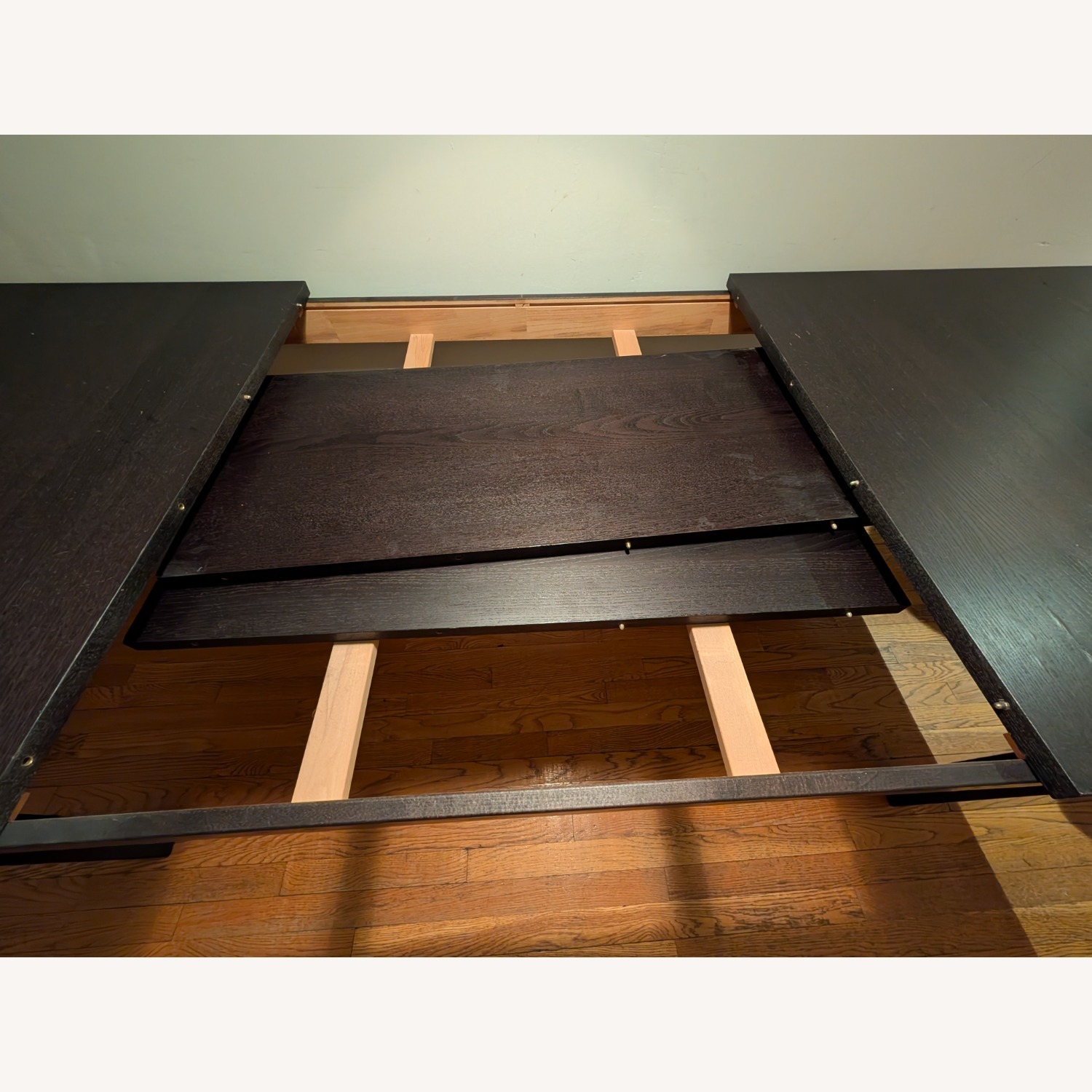 IKEA Extendable Dark Brown Wood Dining Table - image-5