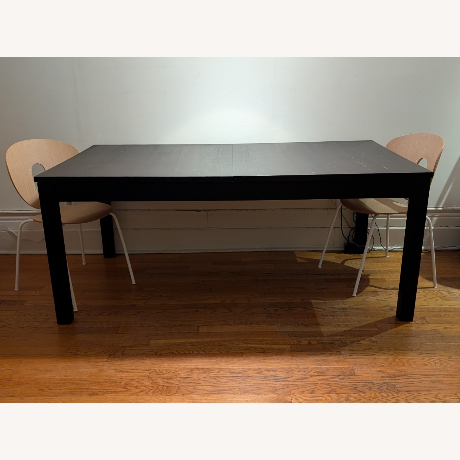 IKEA Extendable Dark Brown Wood Dining Table - image-1