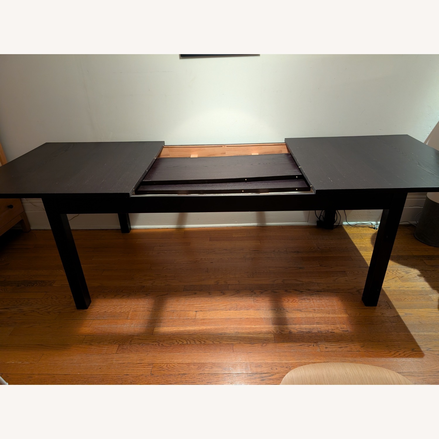 IKEA Extendable Dark Brown Wood Dining Table - image-4