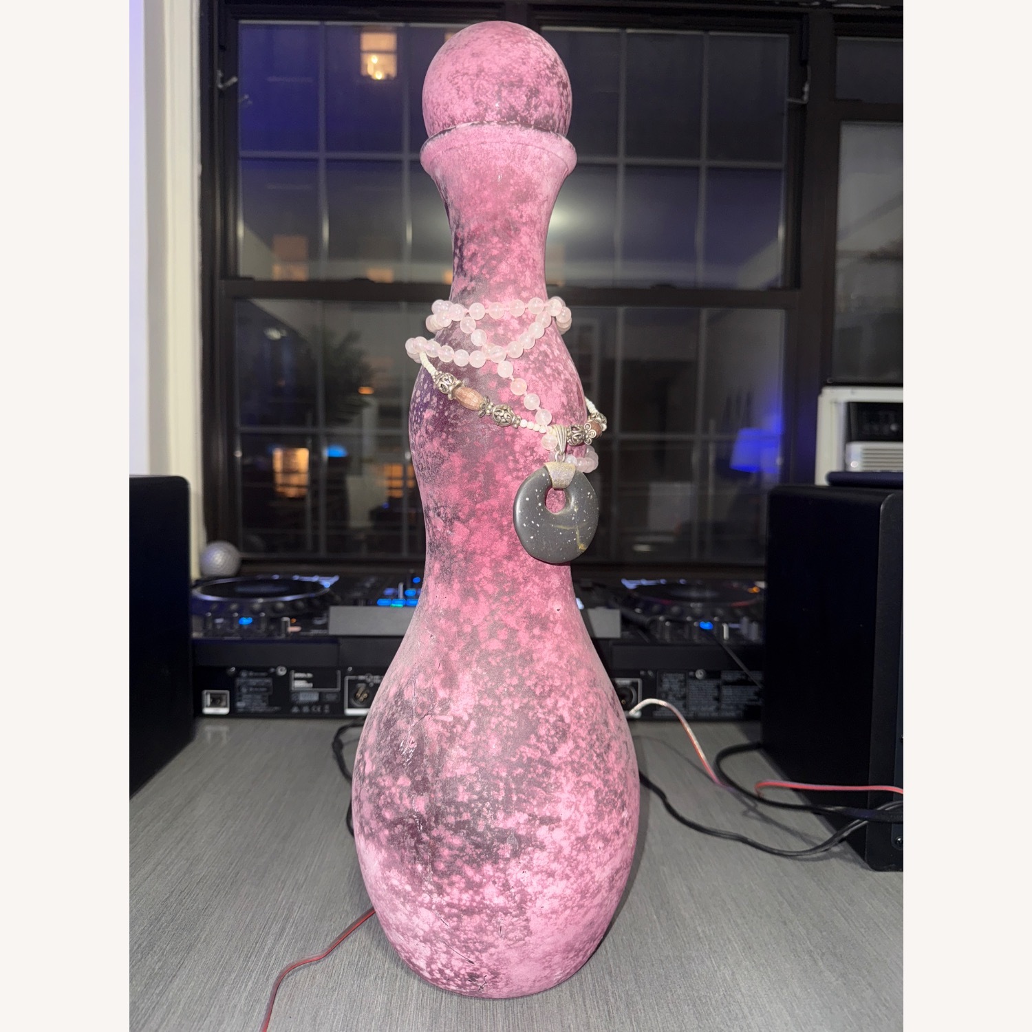 Vintage/Antique Pink Glass Décor - image-1