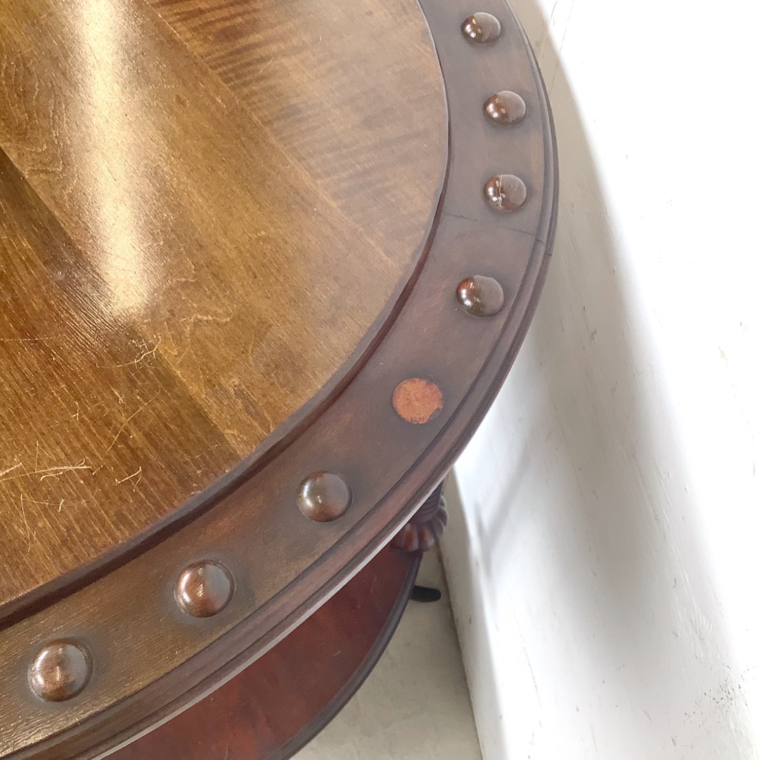 Antique Mahogany Two-Tier Kidney Table - image-6