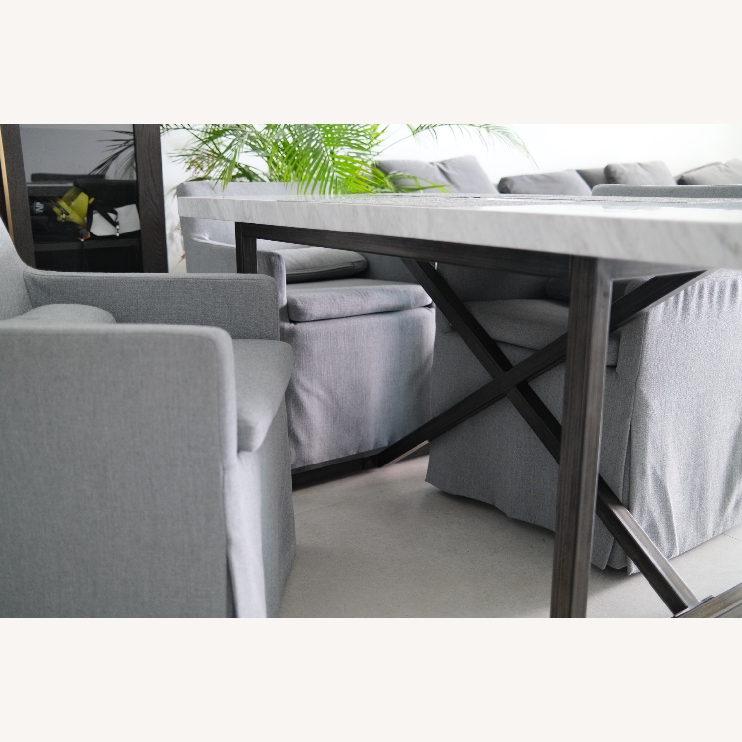 Restoration Hardware Dining Table With 4 Armchairs, 5-Piece Set - image-5