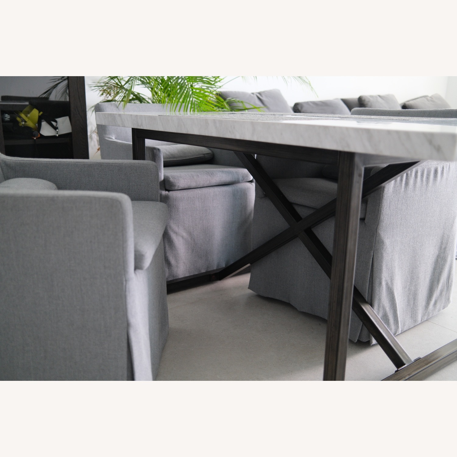Restoration Hardware Dining Table With 4 Armchairs, 5-Piece Set - image-6