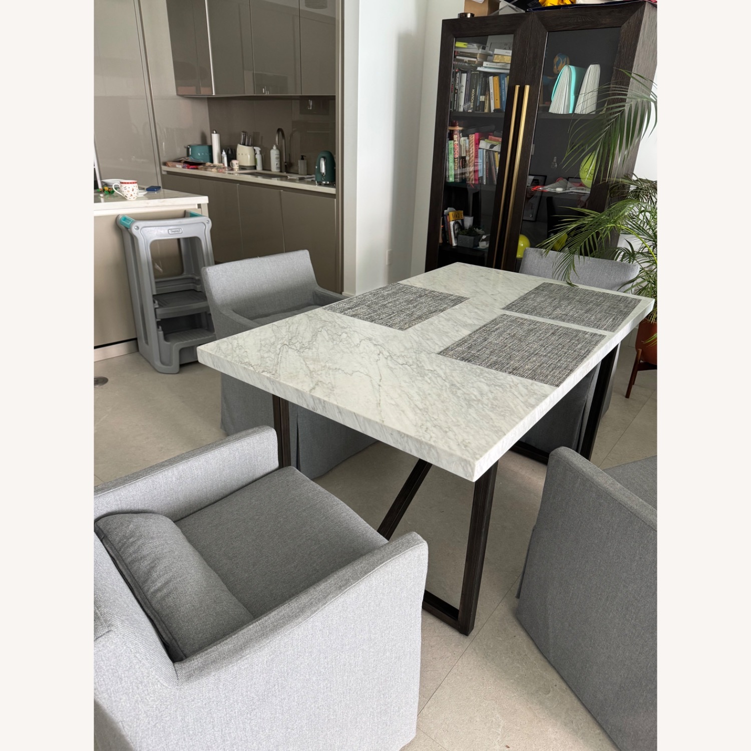 Restoration Hardware Dining Table With 4 Armchairs, 5-Piece Set - image-17