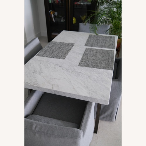 Used Restoration Hardware Dining Table With 4 Armchairs, 5-Piece Set for sale on AptDeco