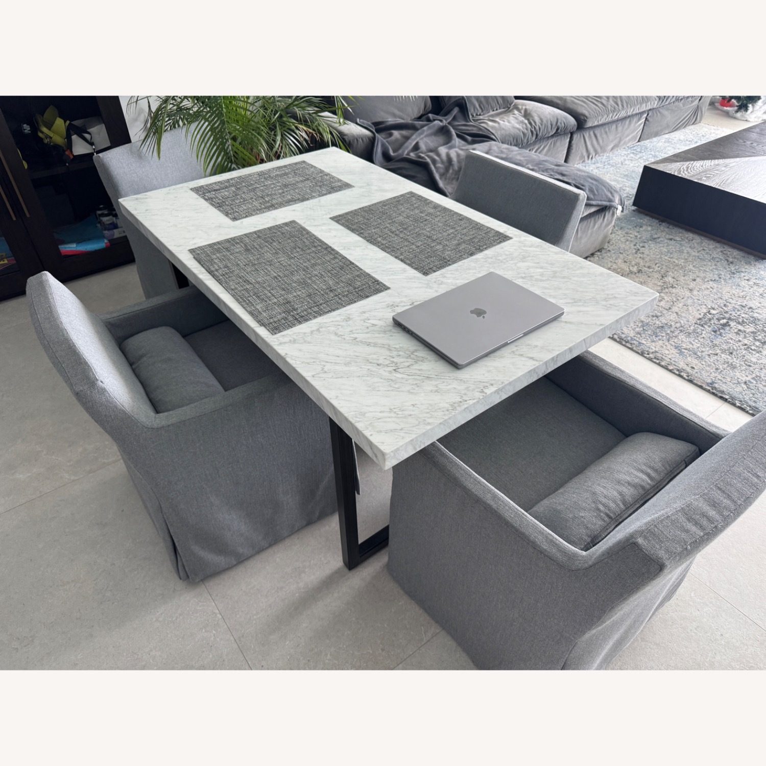 Restoration Hardware Dining Table With 4 Armchairs, 5-Piece Set - image-18