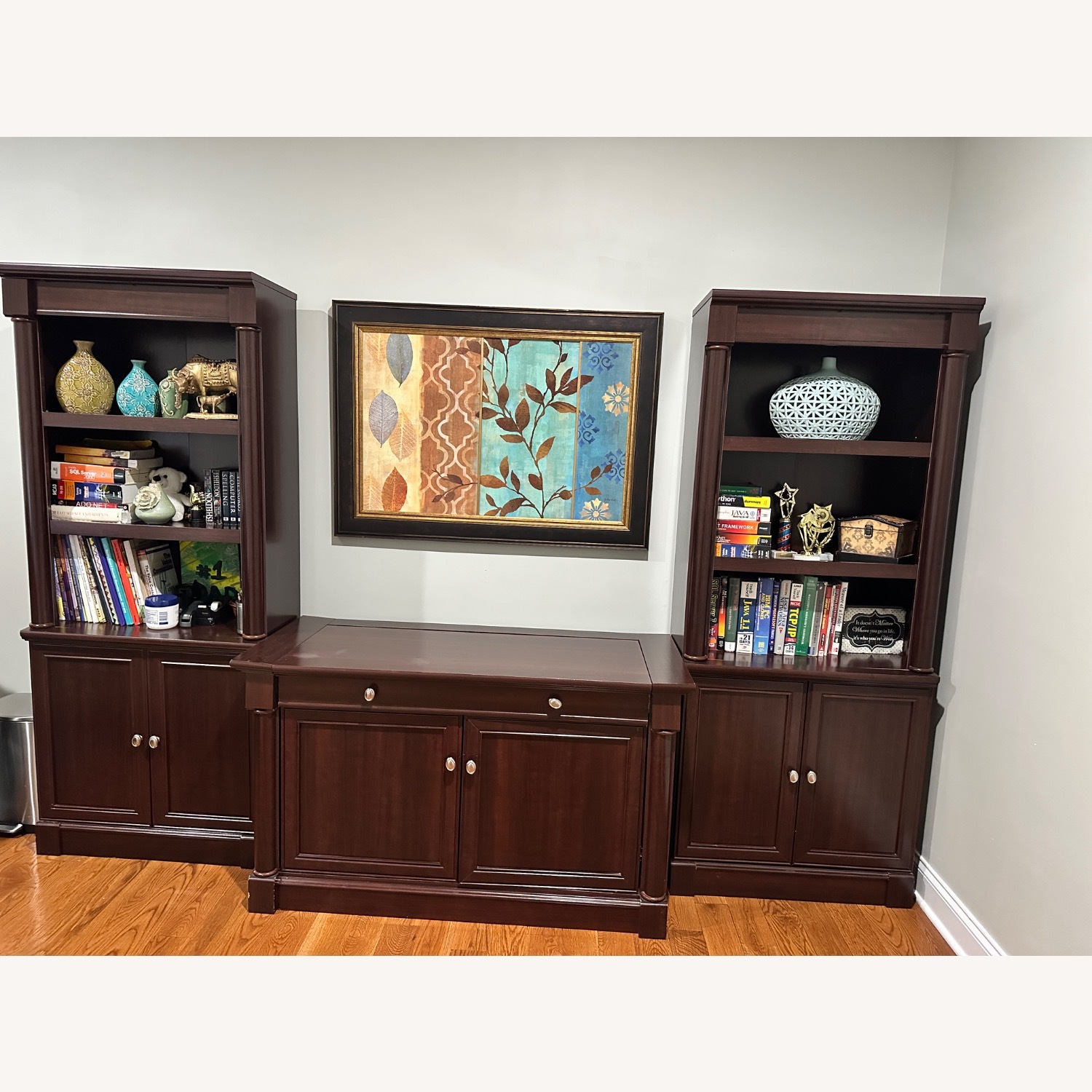 Sauer 2 Bookcase and 1 Credenza - image-1