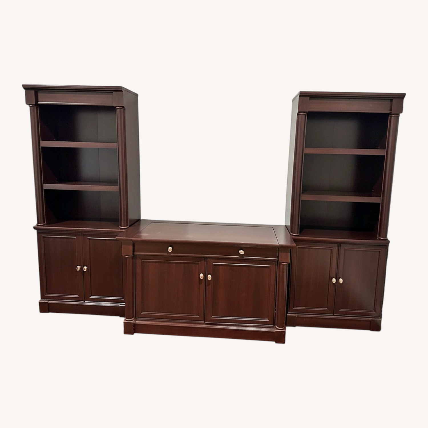 Sauer 2 Bookcase and 1 Credenza - image-0