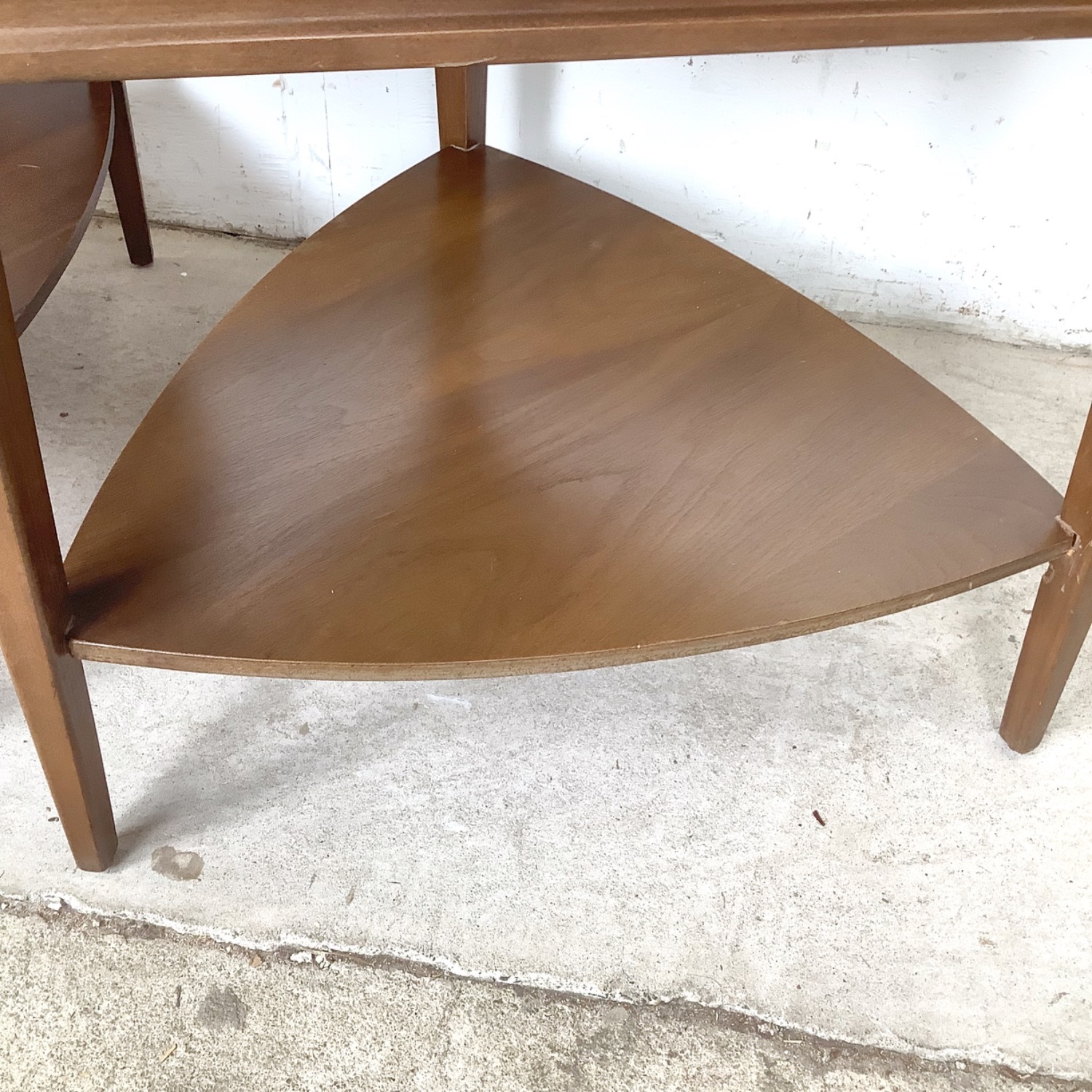  Pair of Two-Tier Triangular End Tables - image-6