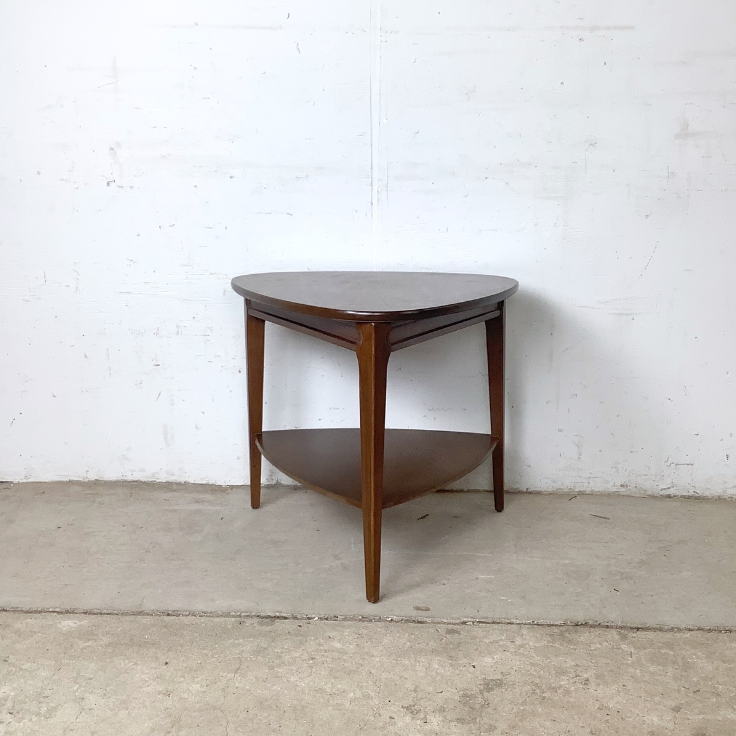  Pair of Two-Tier Triangular End Tables - image-10