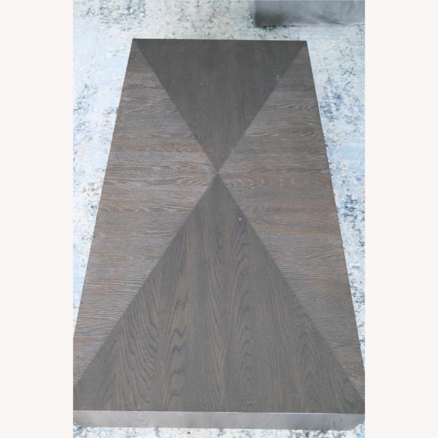 Restoration Hardware Dark Brown Wood Coffee Table - image-1