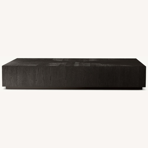 Used Restoration Hardware Dark Brown Wood Coffee Table for sale on AptDeco