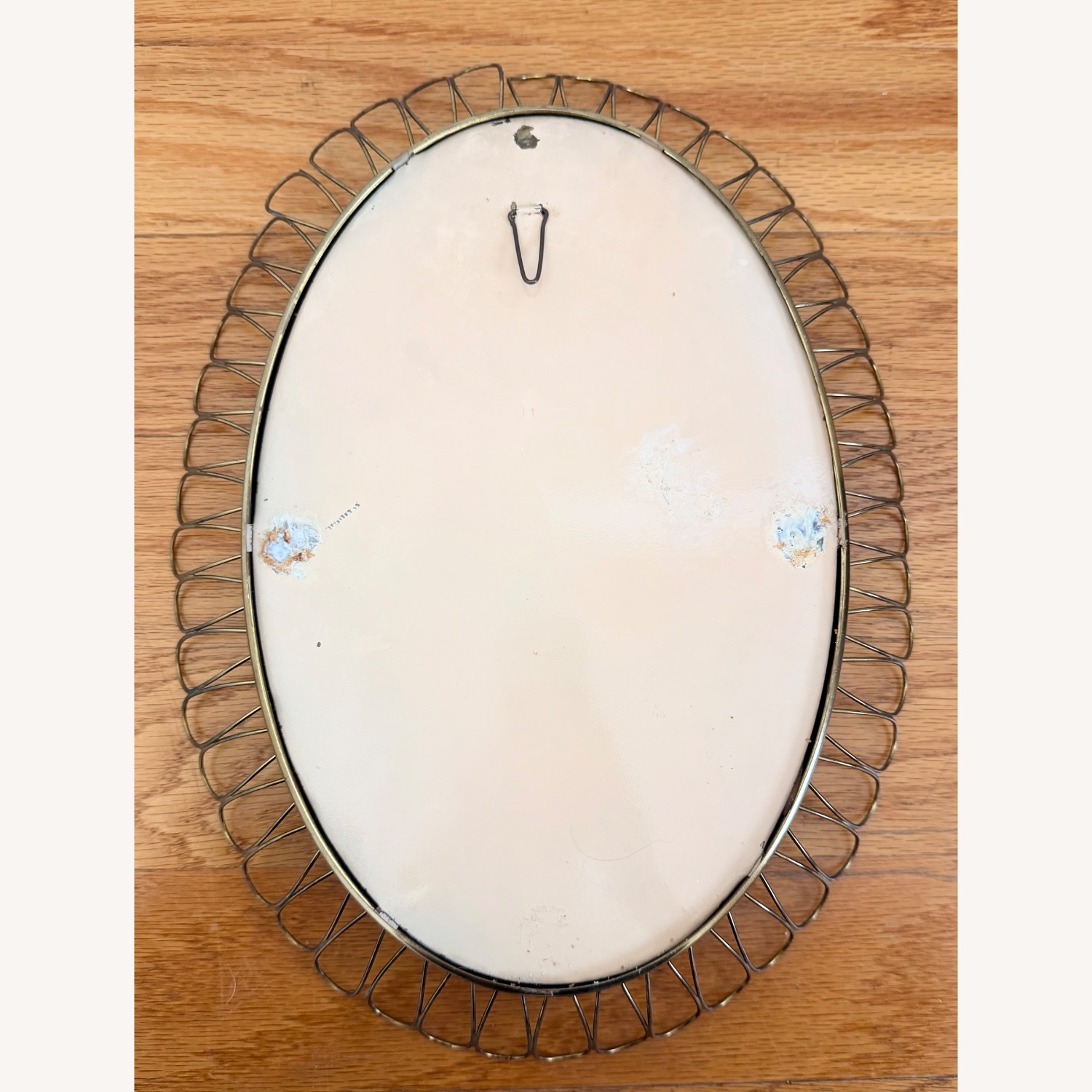 Vintage/Antique Finds Gold Brass Wall Mirror - image-5