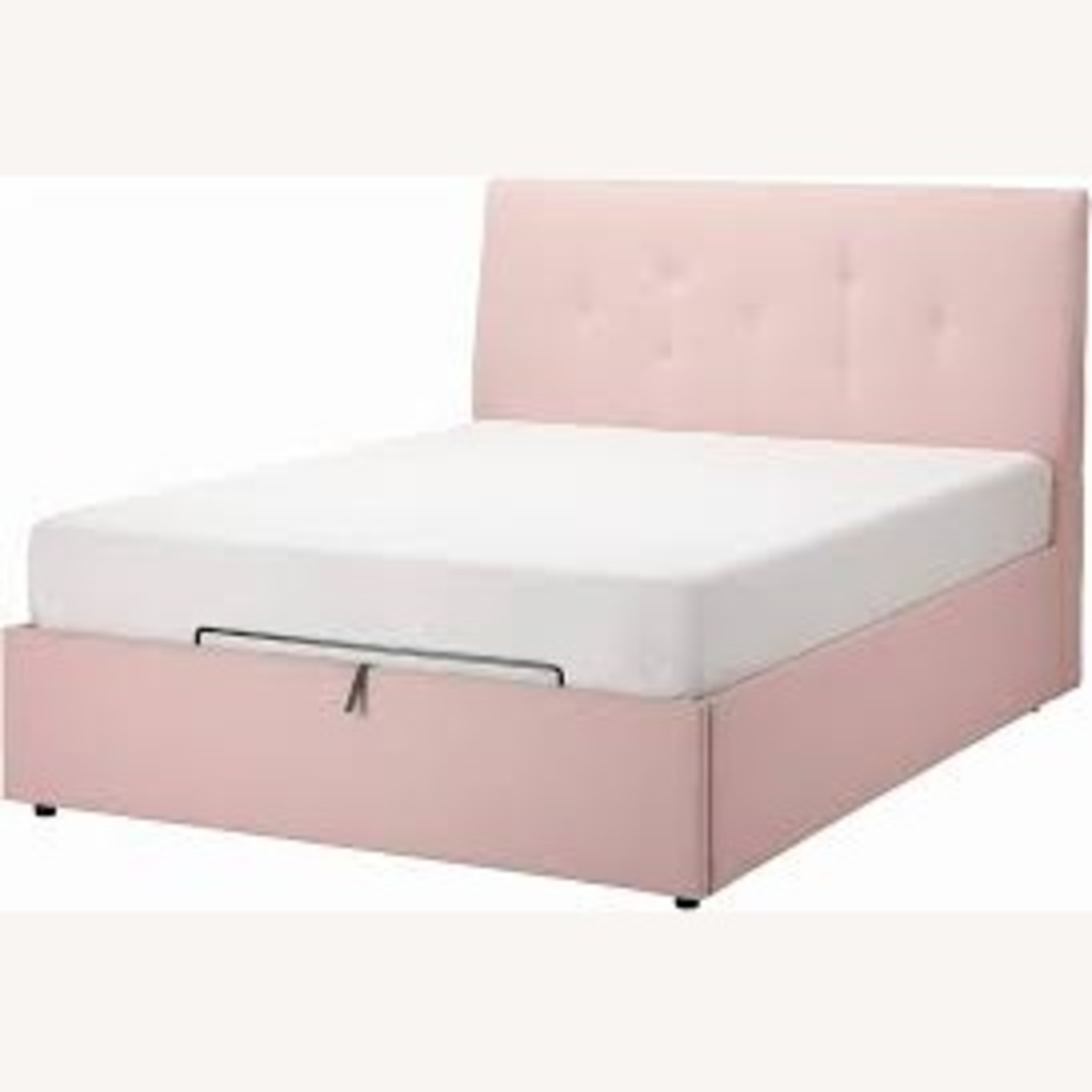 IKEA Idanas Pink Fabric Queen Bed - image-6