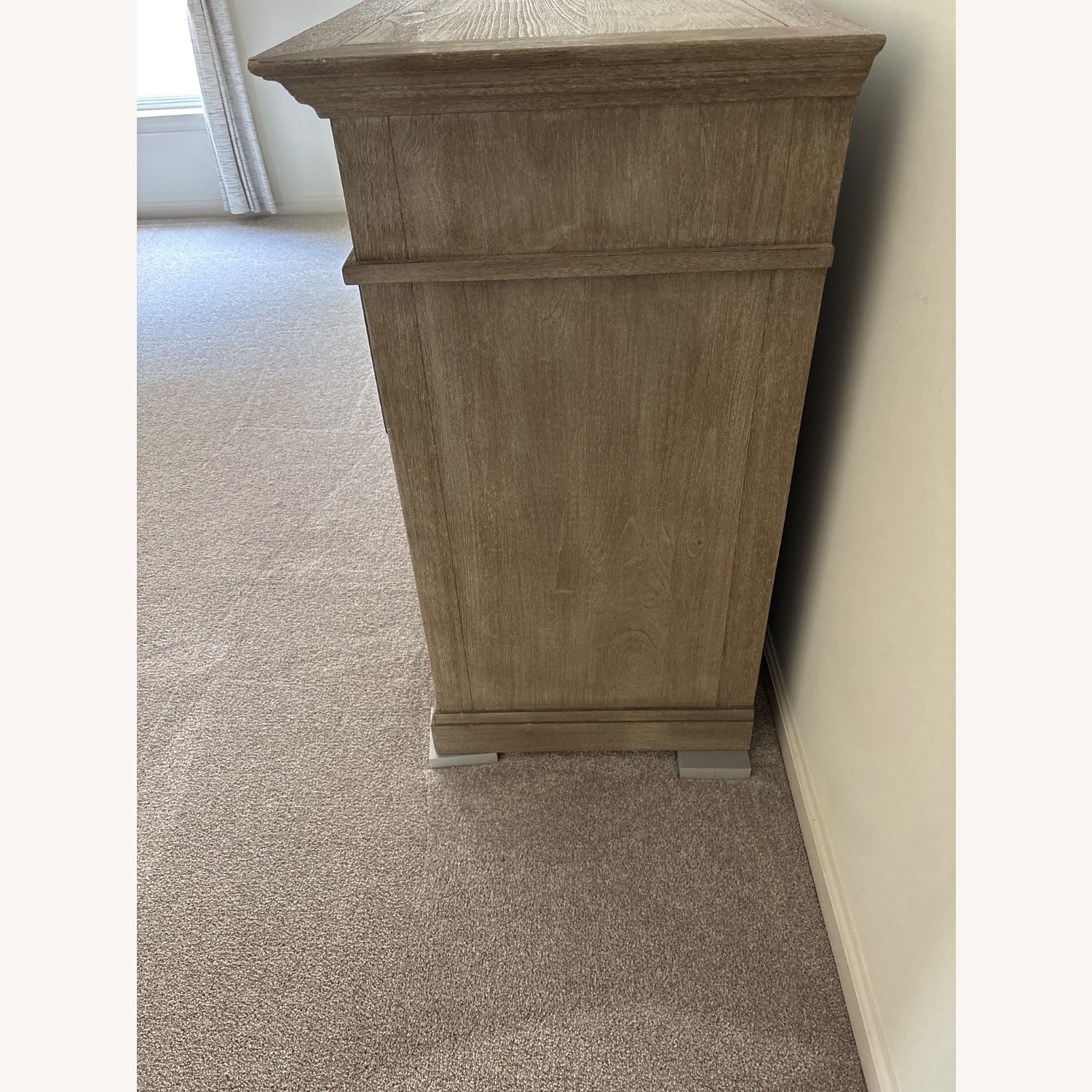 Pottery Barn Livingston Grey Wash Dresser - image-2