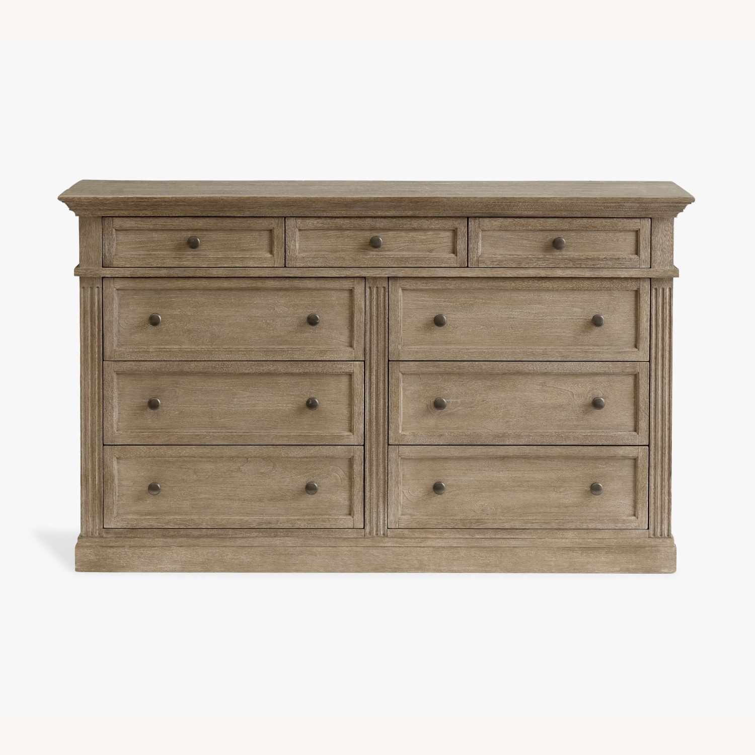 Pottery Barn Livingston Grey Wash Dresser - image-4