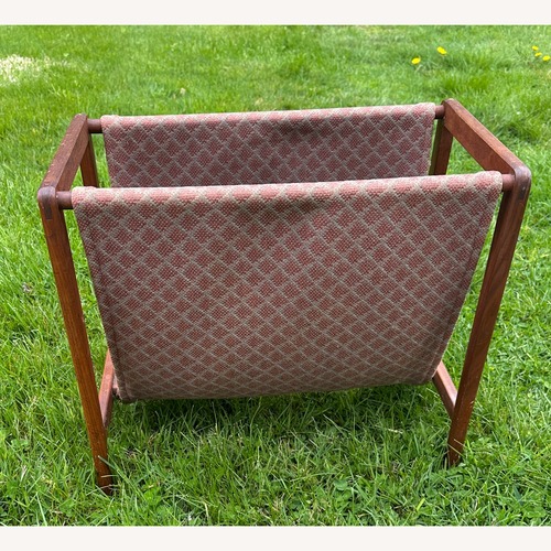 Used Mid Century Teak Magazine Newspaper Rack  for sale on AptDeco