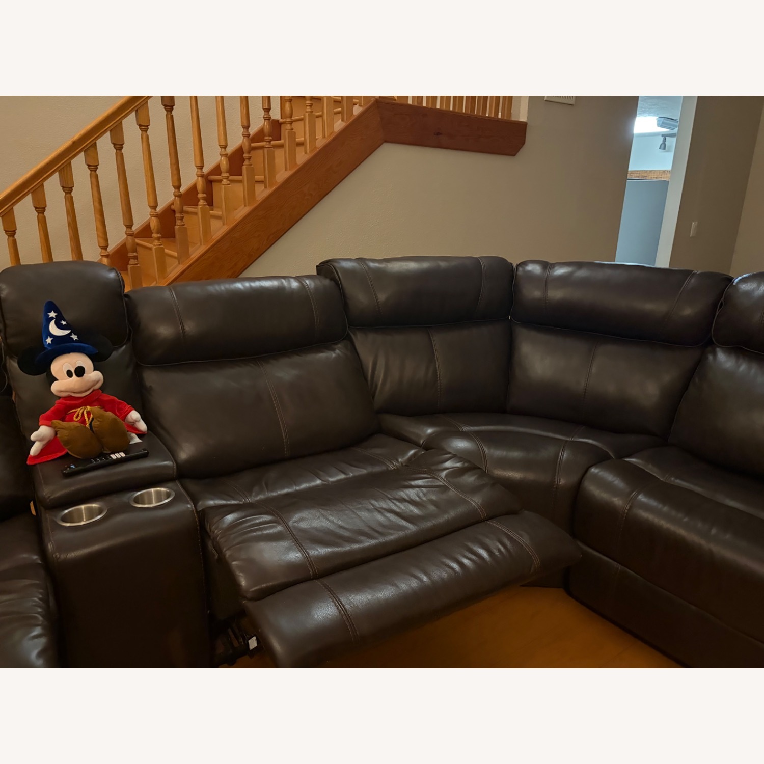 Rooms To Go Dark Brown 3+ Piece Sectional - image-3