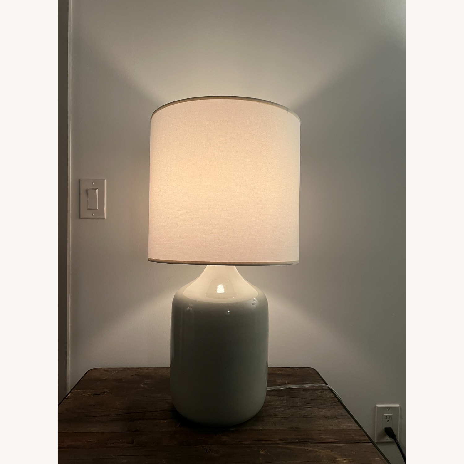 Room & Board Serena Light Gray Ceramic Table Lamp - image-2
