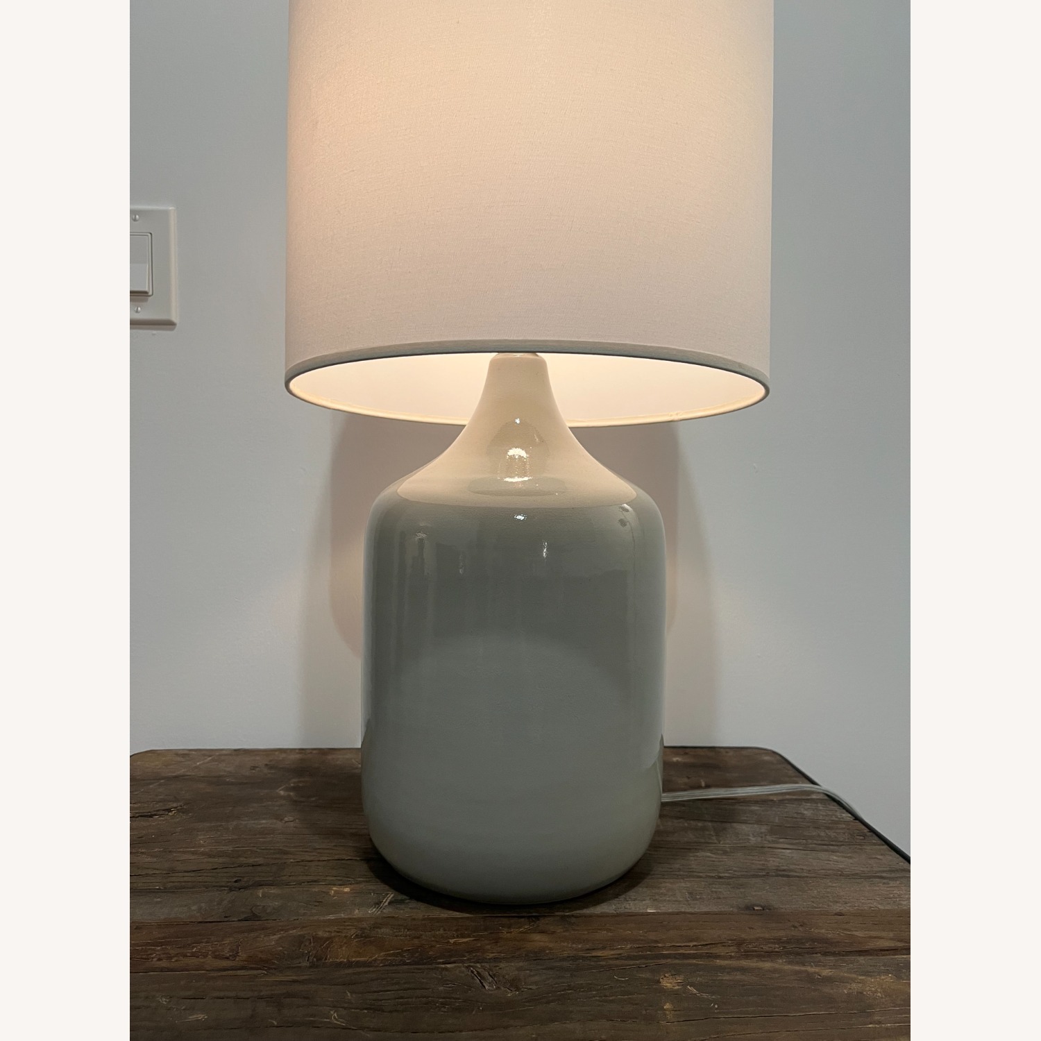 Room & Board Serena Light Gray Ceramic Table Lamp - image-3