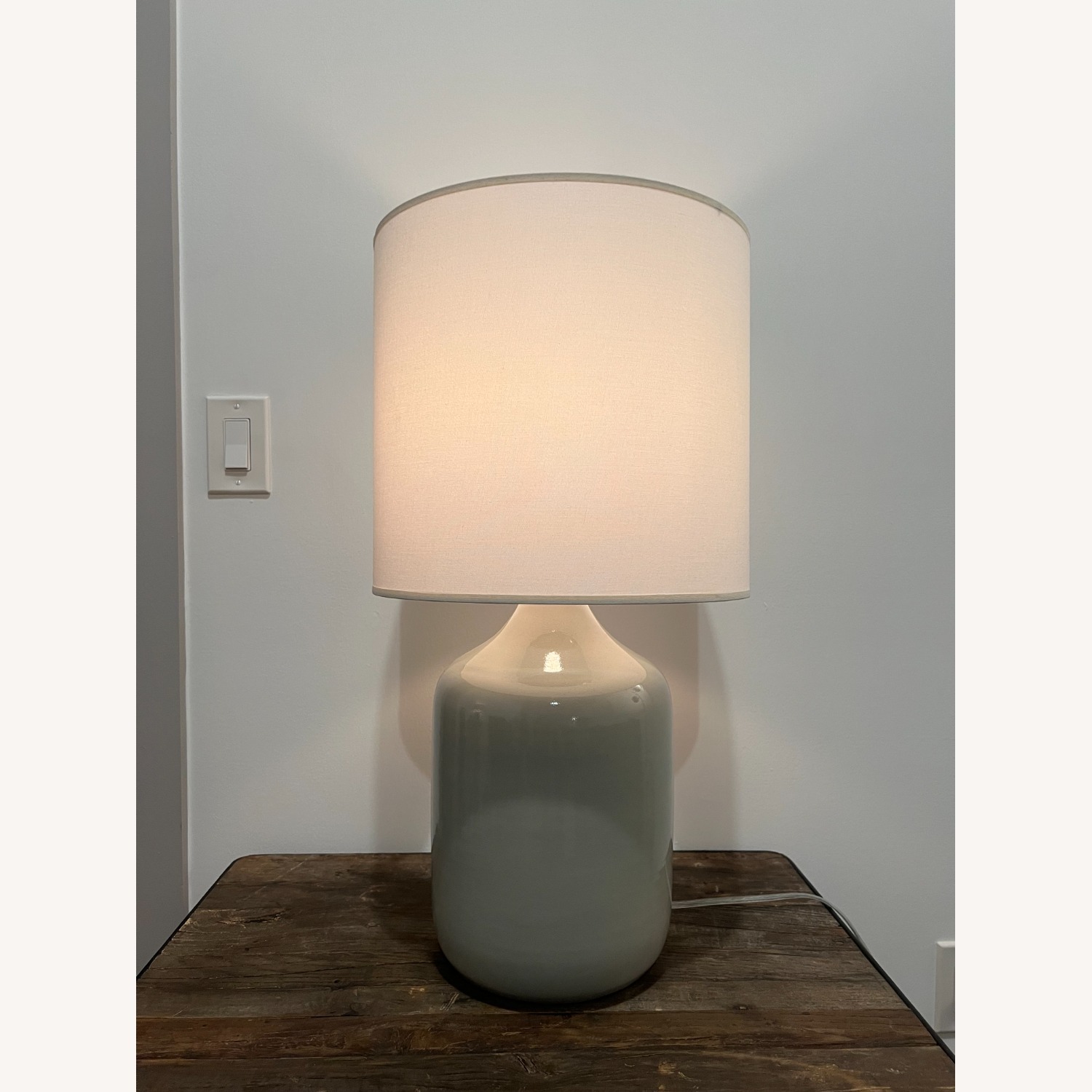 Room & Board Serena Light Gray Ceramic Table Lamp - image-1