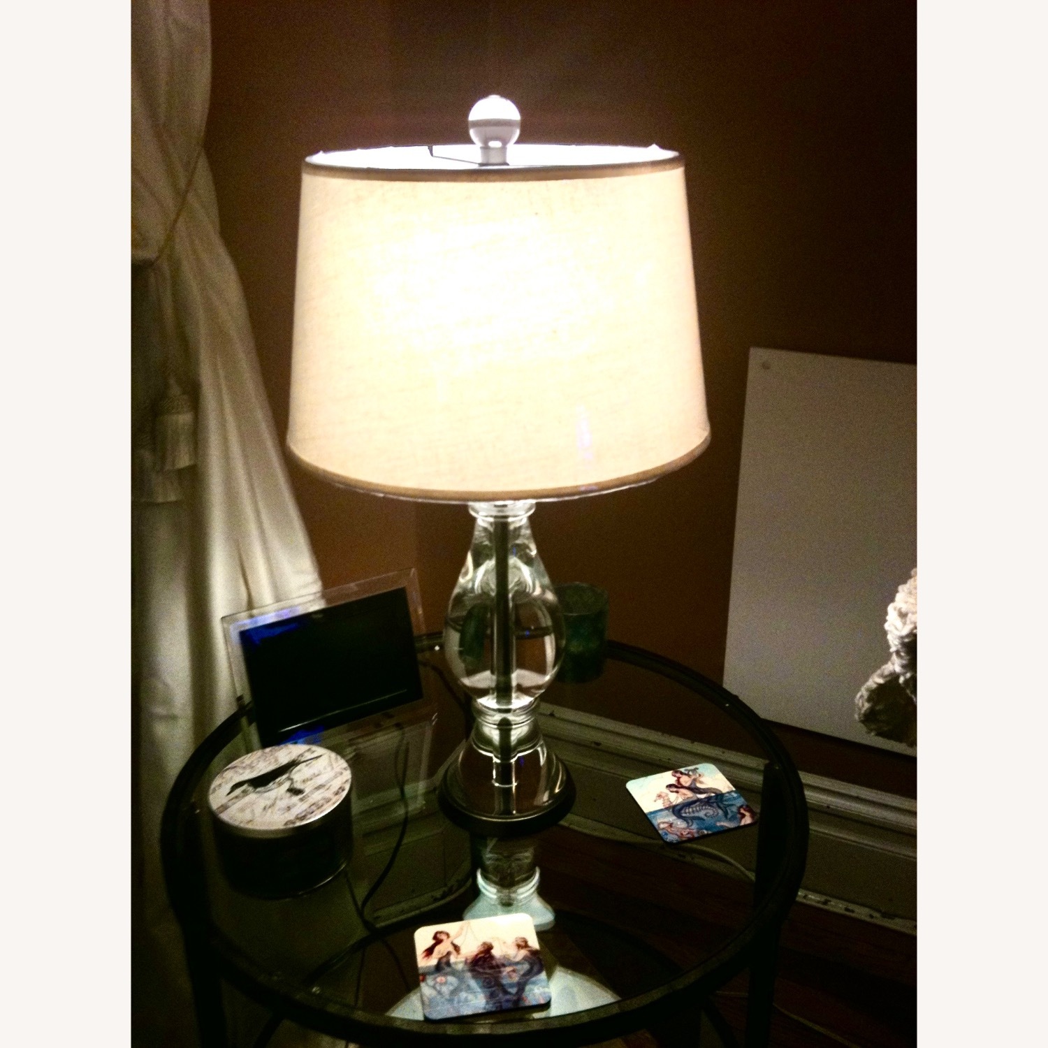 Pottery Barn Marston Crystal Table Lamp Base Set - image-6