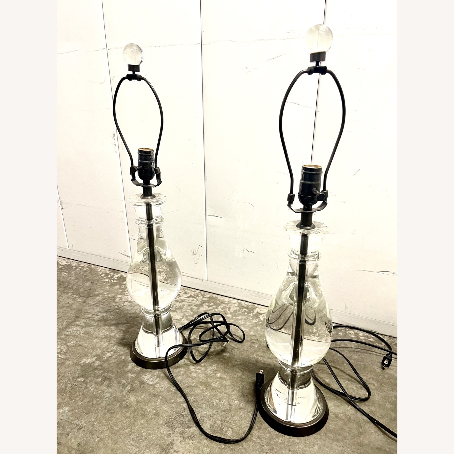 Pottery Barn Marston Crystal Table Lamp Base Set - image-7
