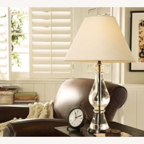 Used Pottery Barn Marston Crystal Table Lamp Base Set for sale on AptDeco