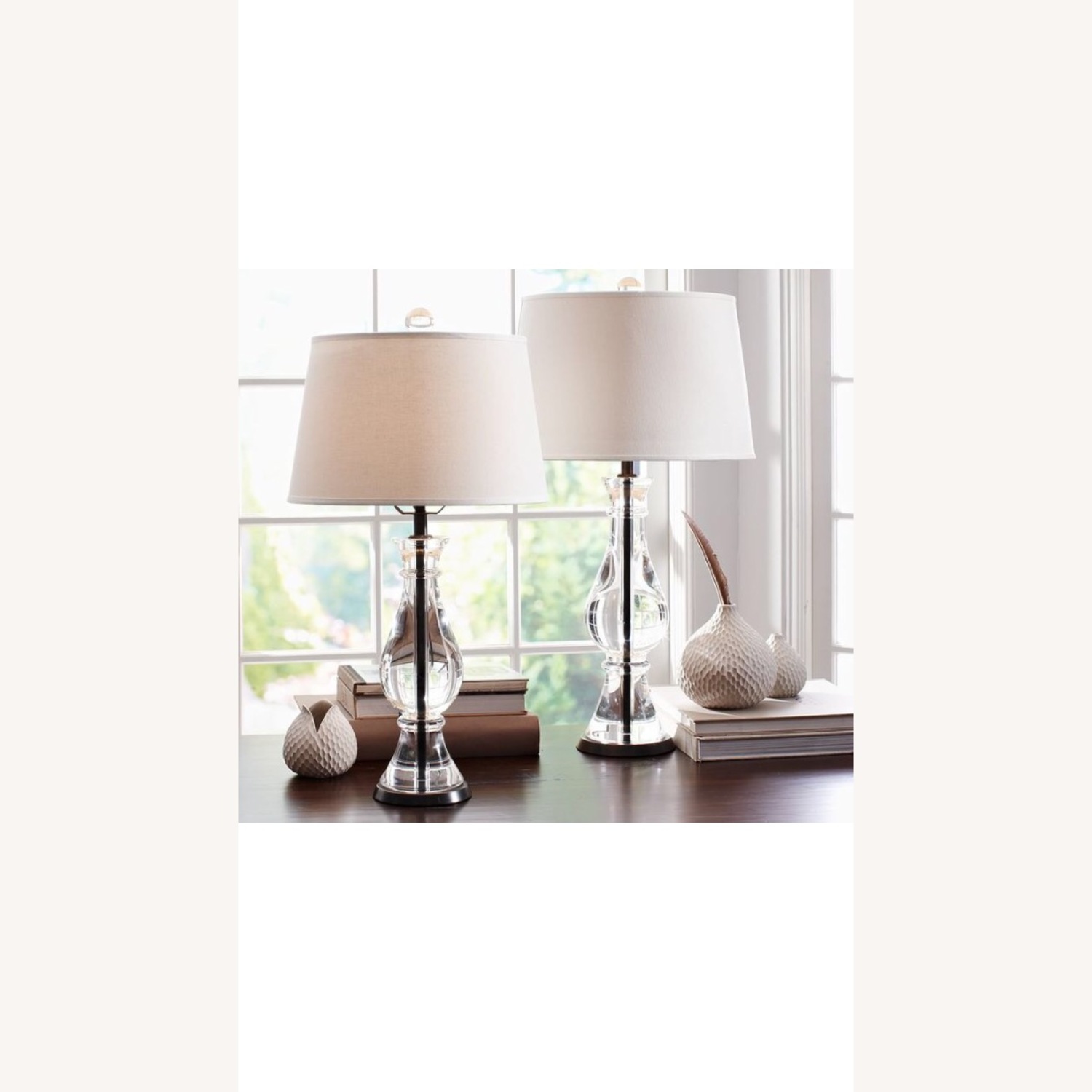 Pottery Barn Marston Crystal Table Lamp Base Set - image-2