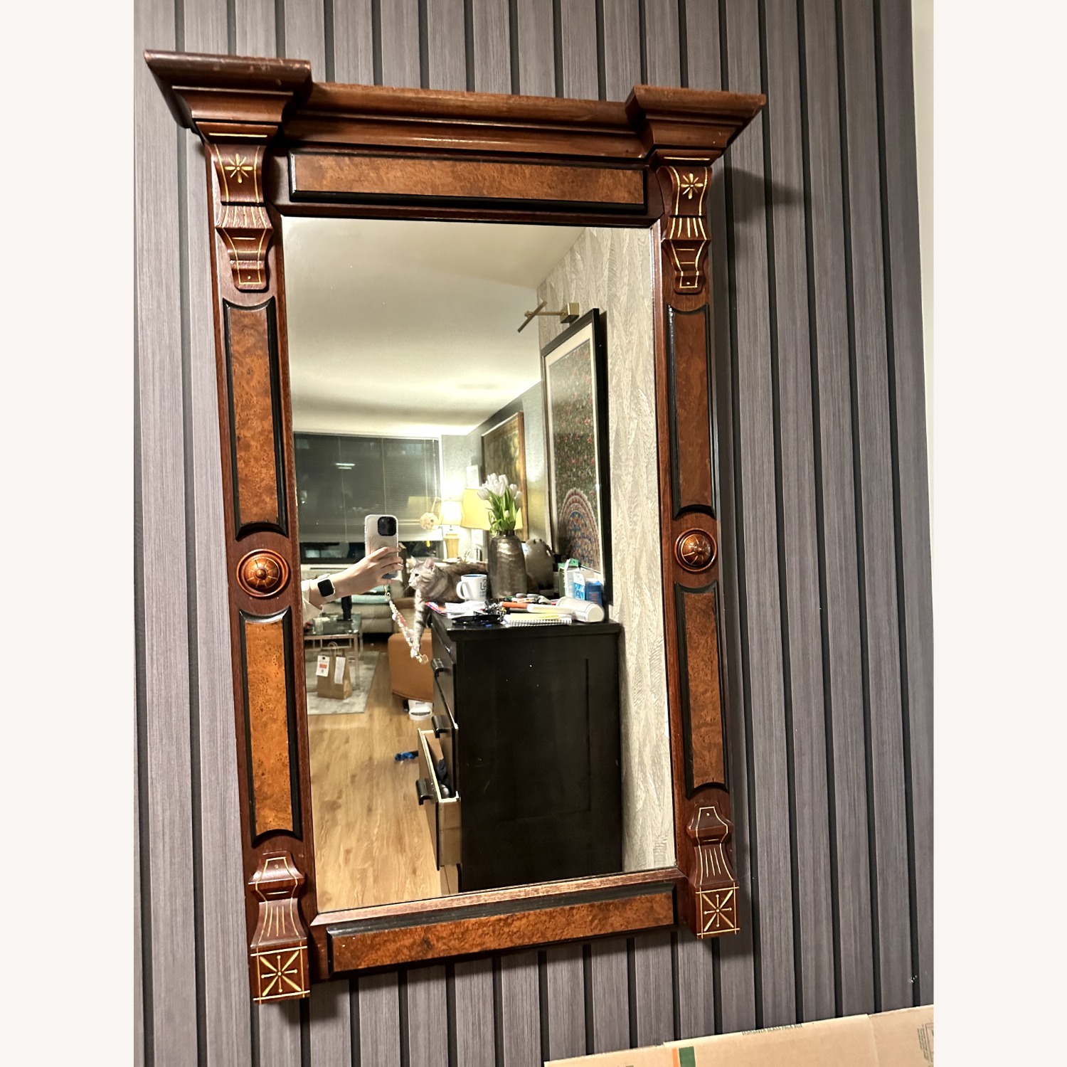 Antique Victorian Eastlake Style Wall Mirror - image-1