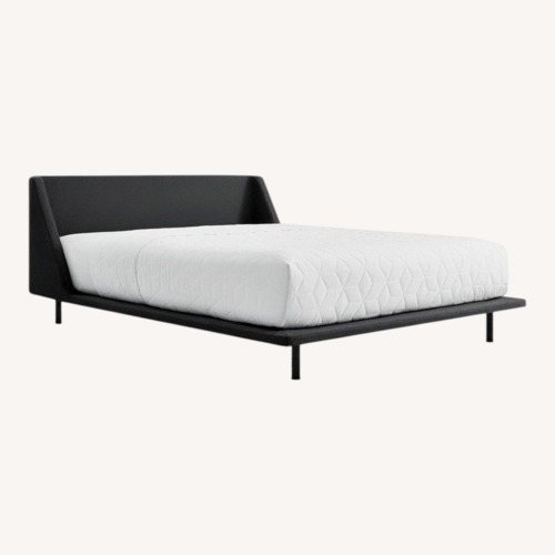 Used Blu Dot Nook Bed Dark Gray Fabric Full Bed for sale on AptDeco