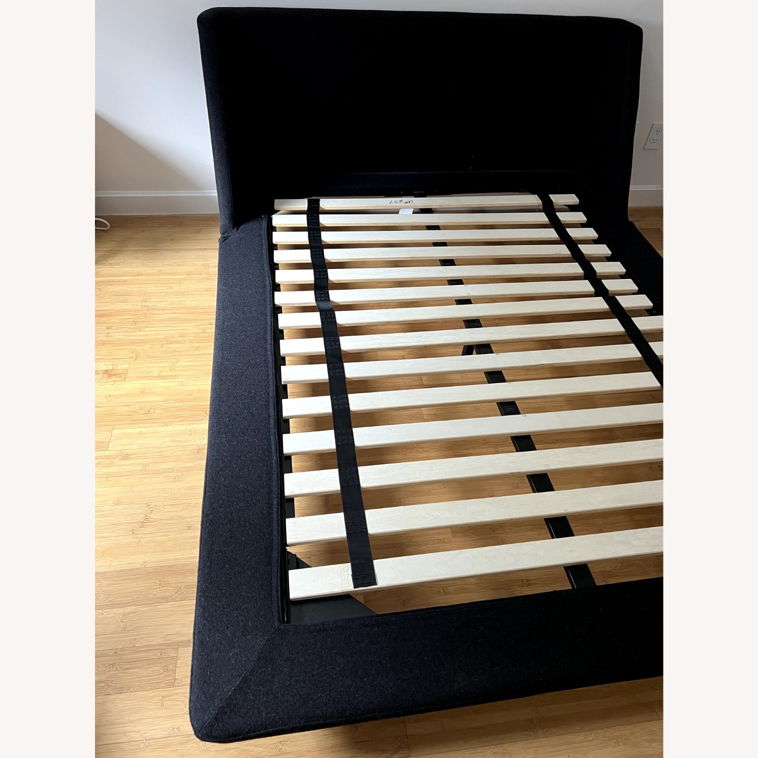 Blu Dot Nook Bed Dark Gray Fabric Full Bed - image-2