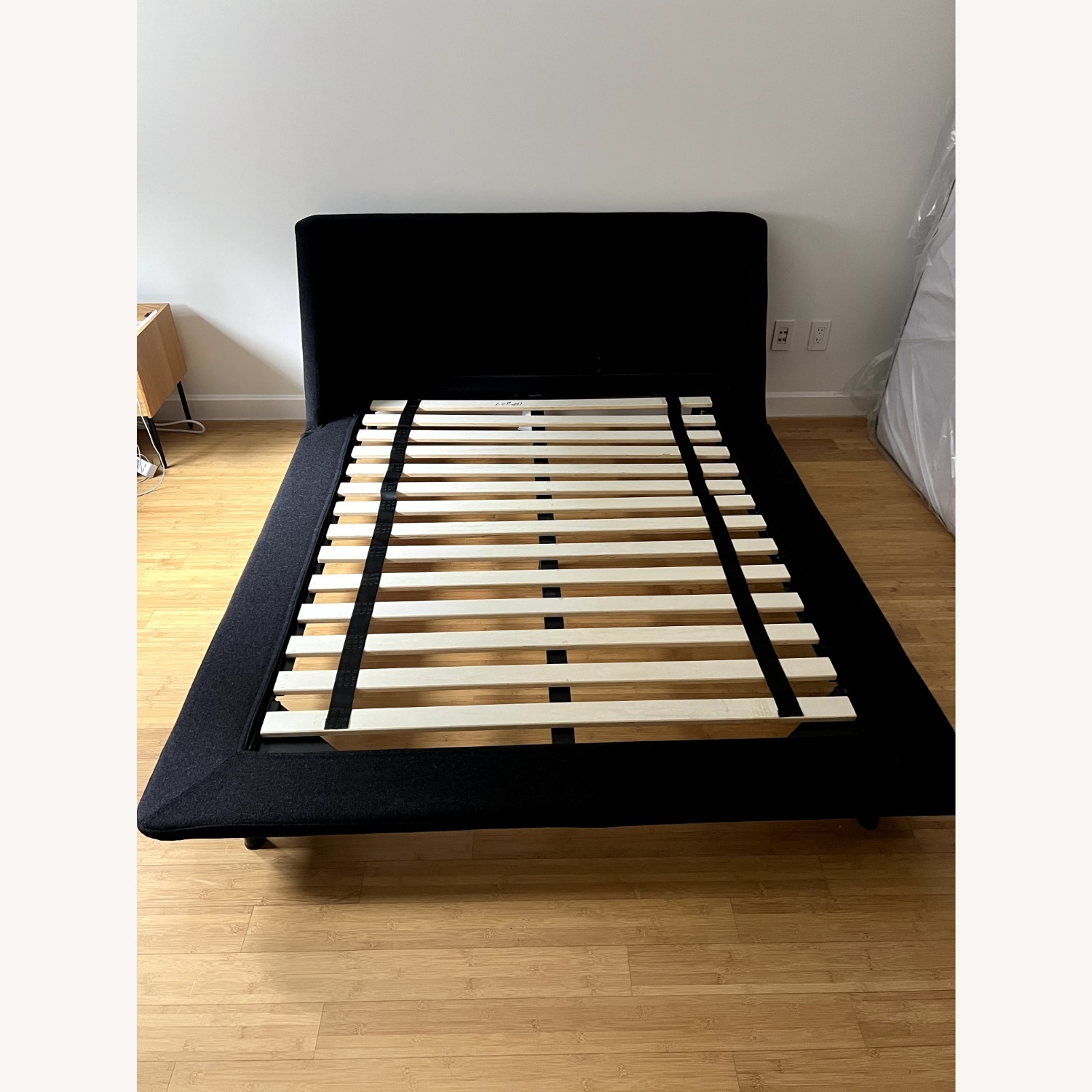Blu Dot Nook Bed Dark Gray Fabric Full Bed - image-1