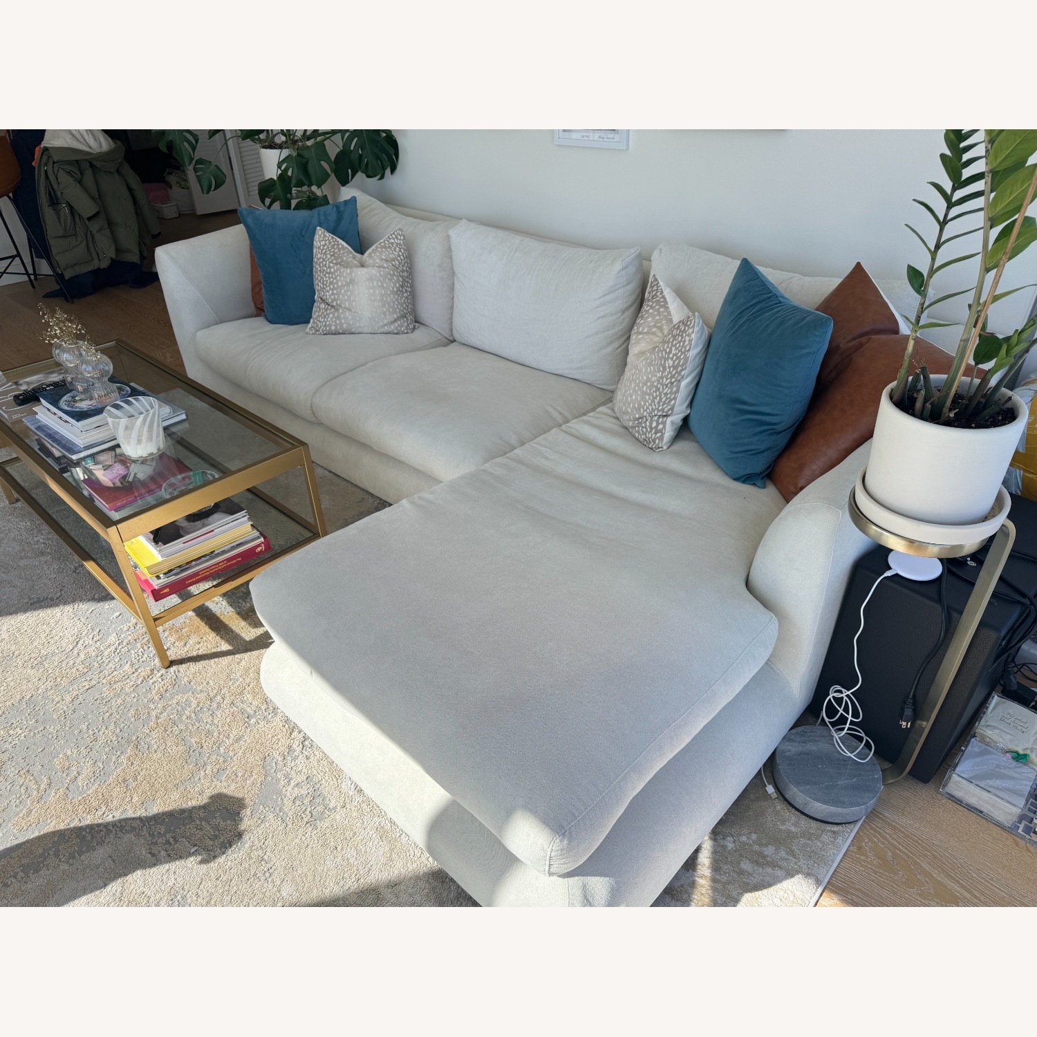 110 Inch Valyou Feathers Sectional - image-5