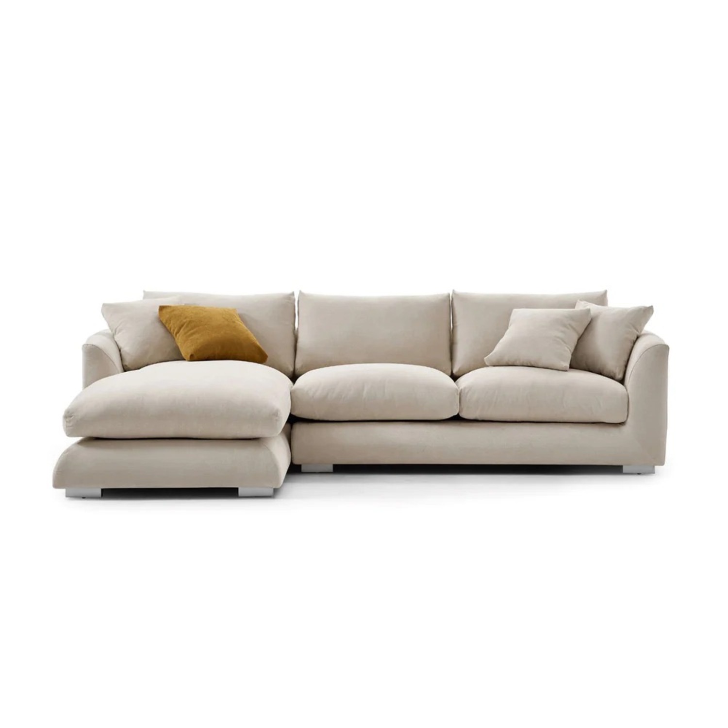 110 Inch Valyou Feathers Sectional - image-2