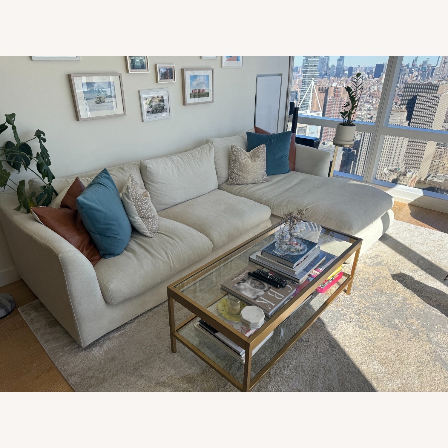 110 Inch Valyou Feathers Sectional - image-4