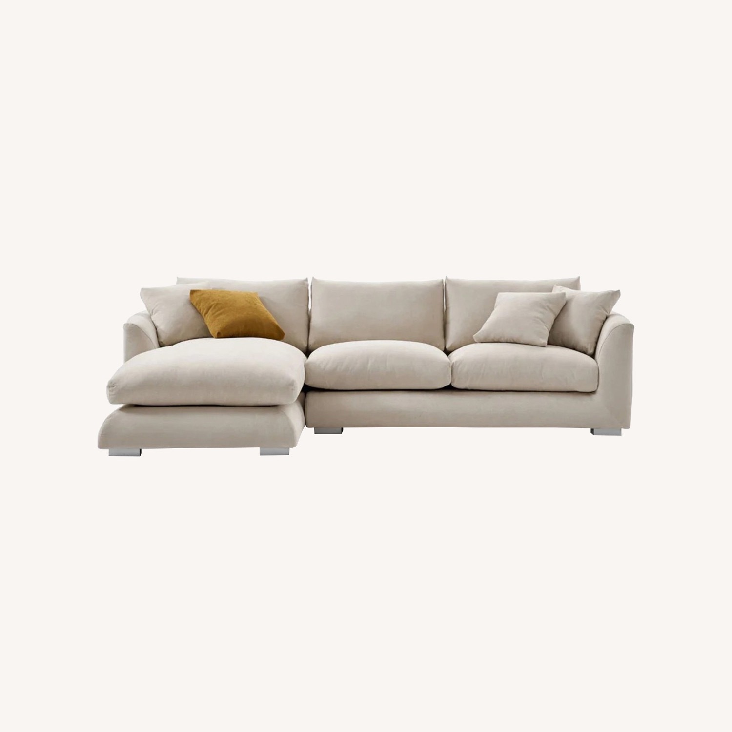 110 Inch Valyou Feathers Sectional - image-7