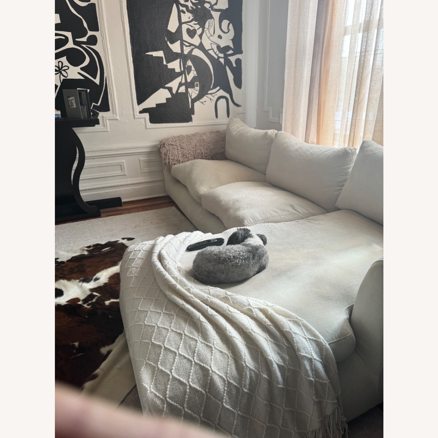 110 Inch Valyou Feathers Sectional - image-10