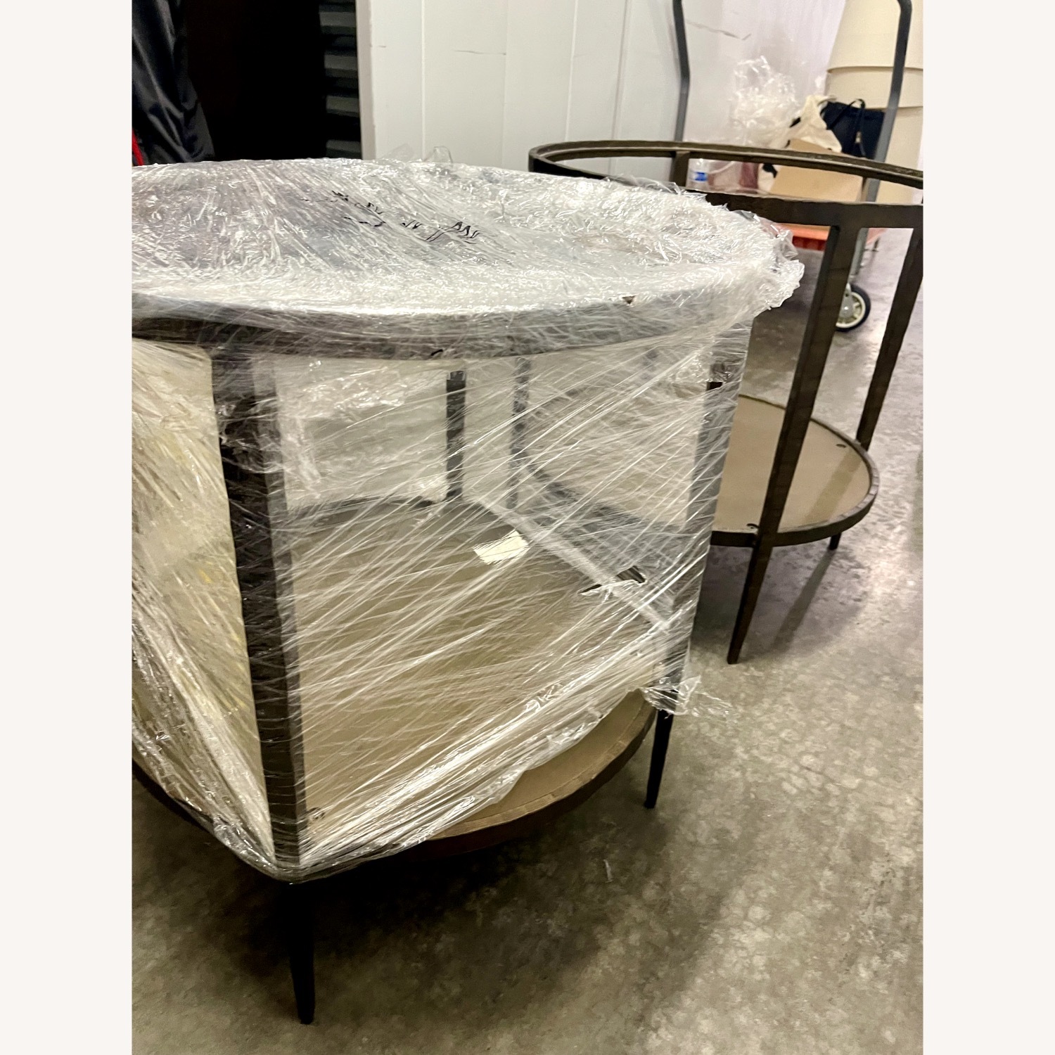 Crate & Barrel Clairmont Glass Side Table  - image-5