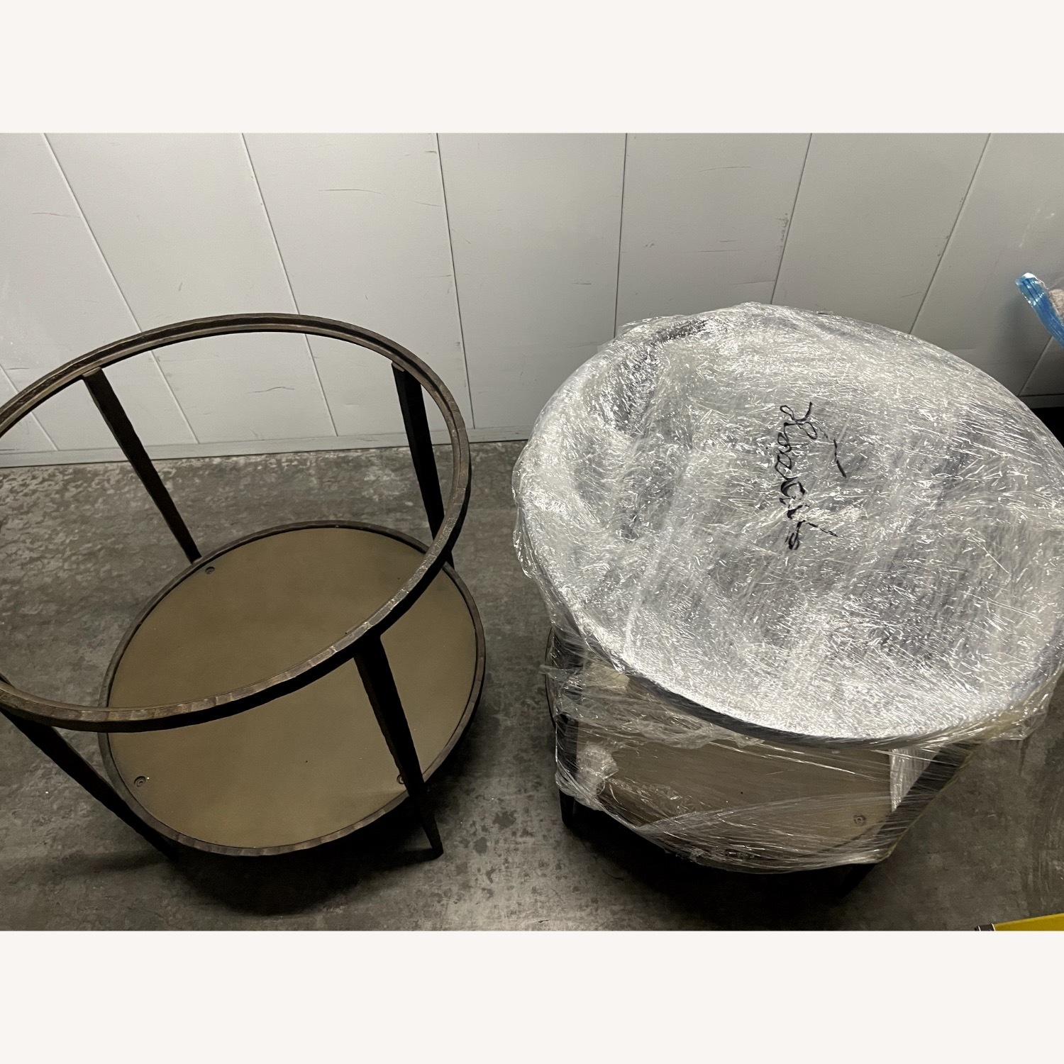 Crate & Barrel Clairmont Glass Side Table  - image-6