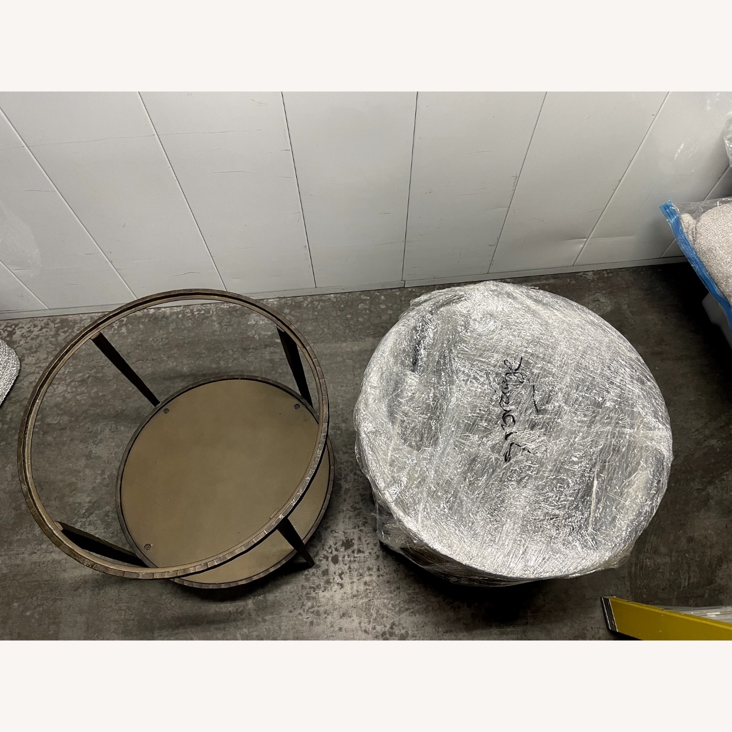 Crate & Barrel Clairmont Glass Side Table  - image-3