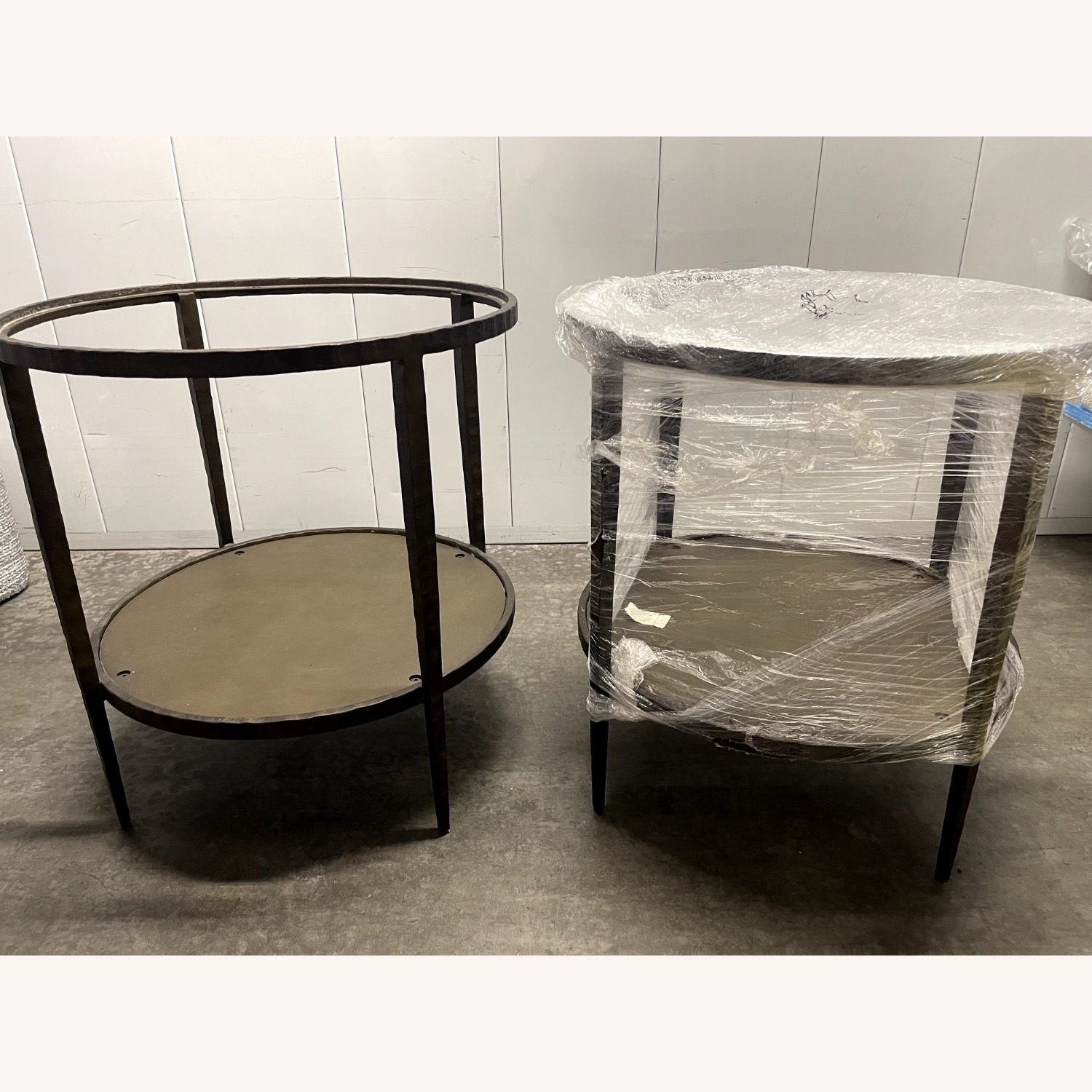 Crate & Barrel Clairmont Glass Side Table  - image-2