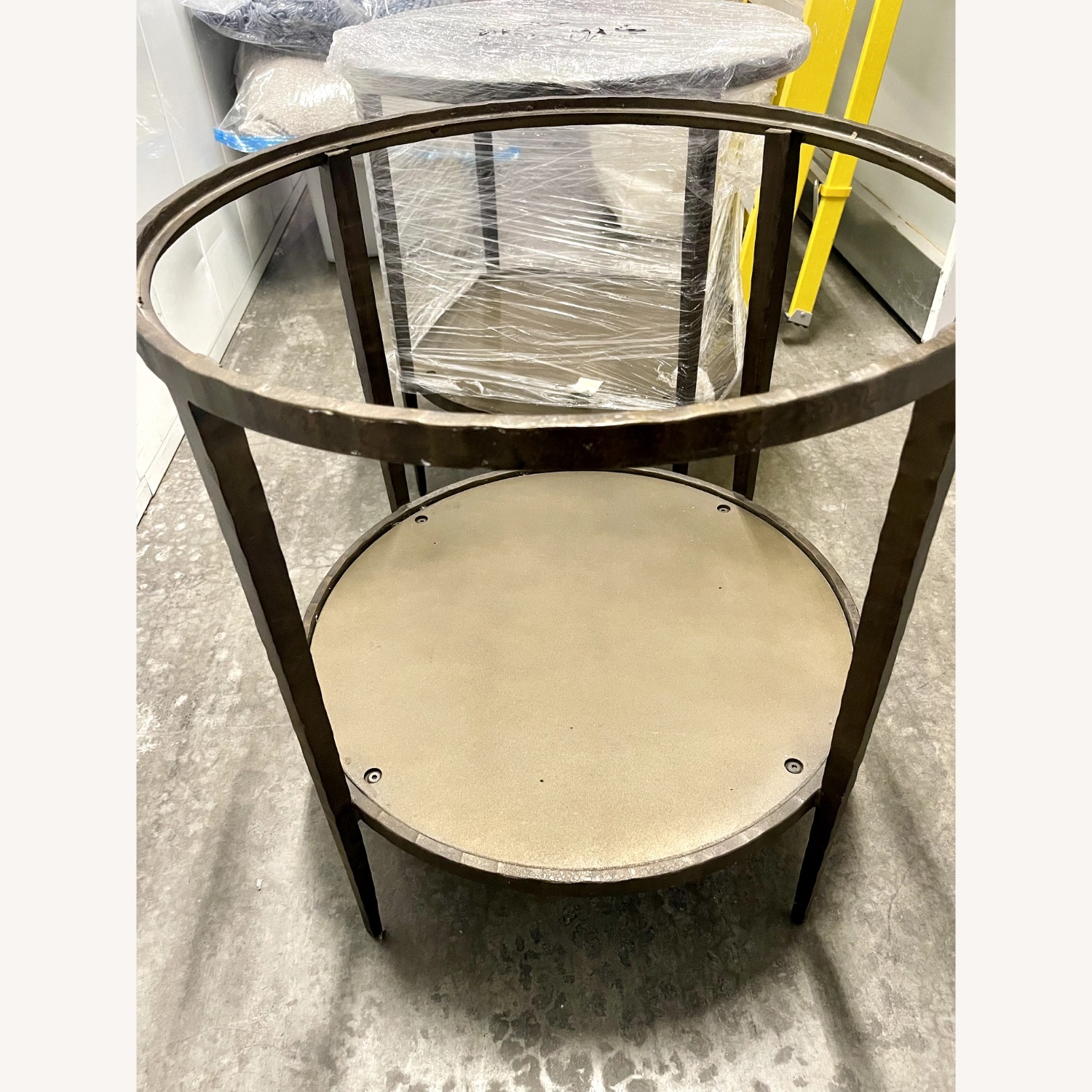 Crate & Barrel Clairmont Glass Side Table  - image-4
