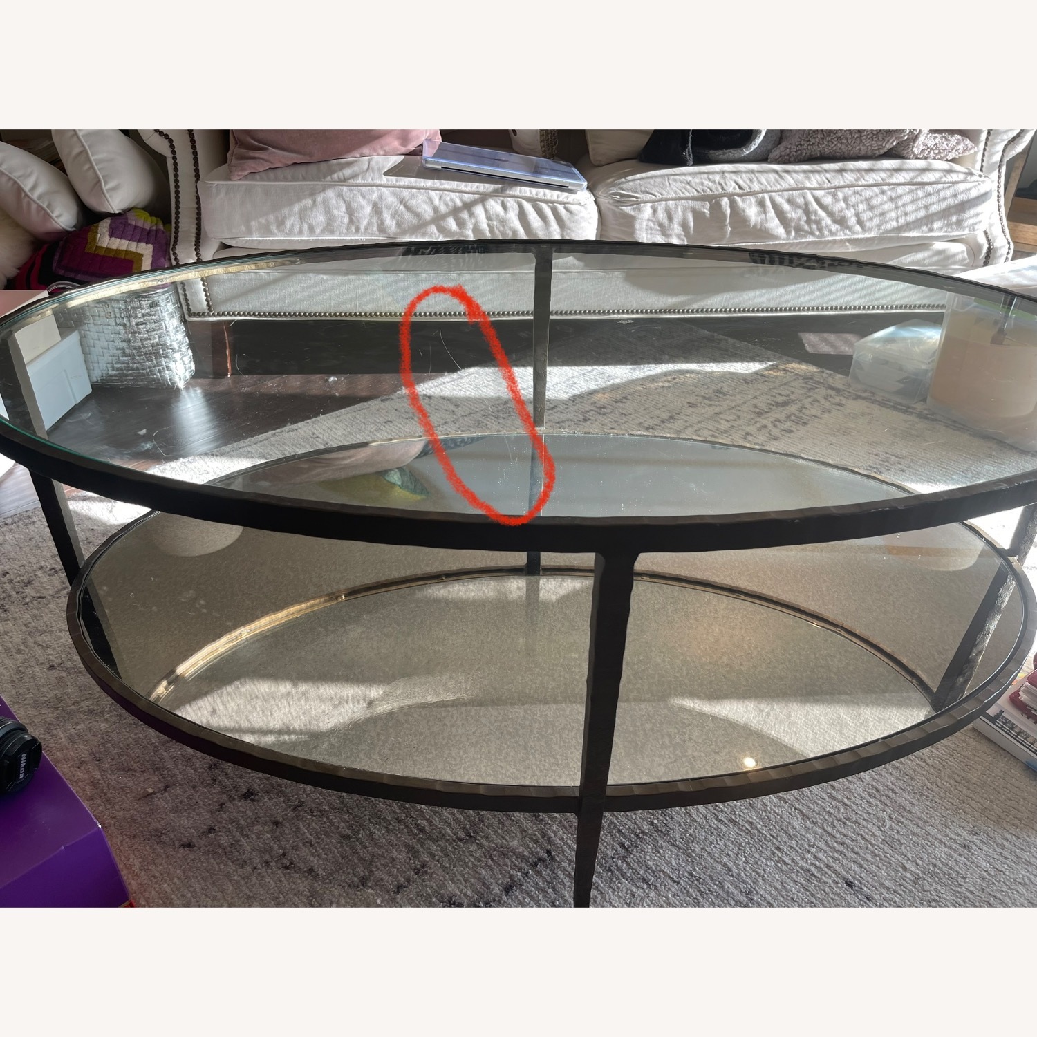 Crate & Barrel Clairemont Coffee Table - image-1