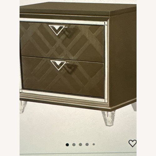 Used Vintage/Antique Acry Dark Brown Wood Nightstands for sale on AptDeco