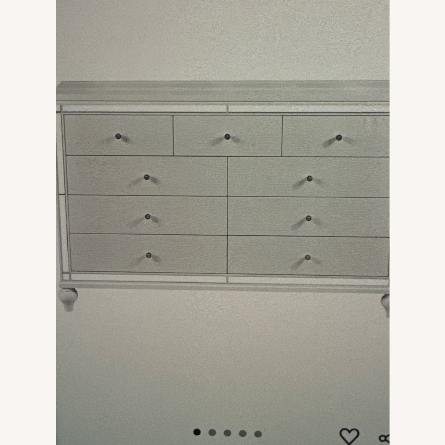 Gettington White Wood Dresser - image-1