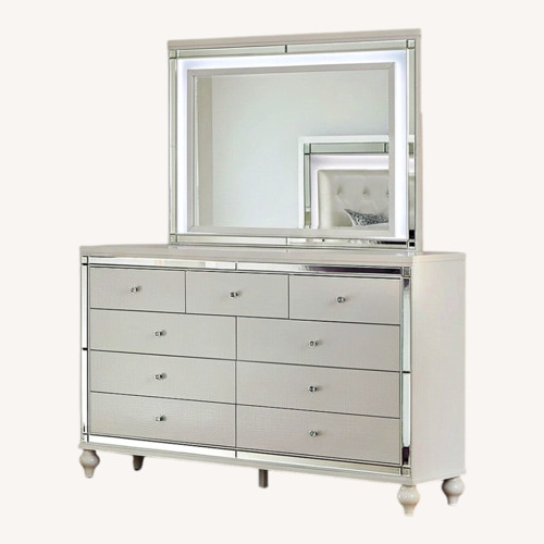 Used Gettington White Wood Dresser for sale on AptDeco