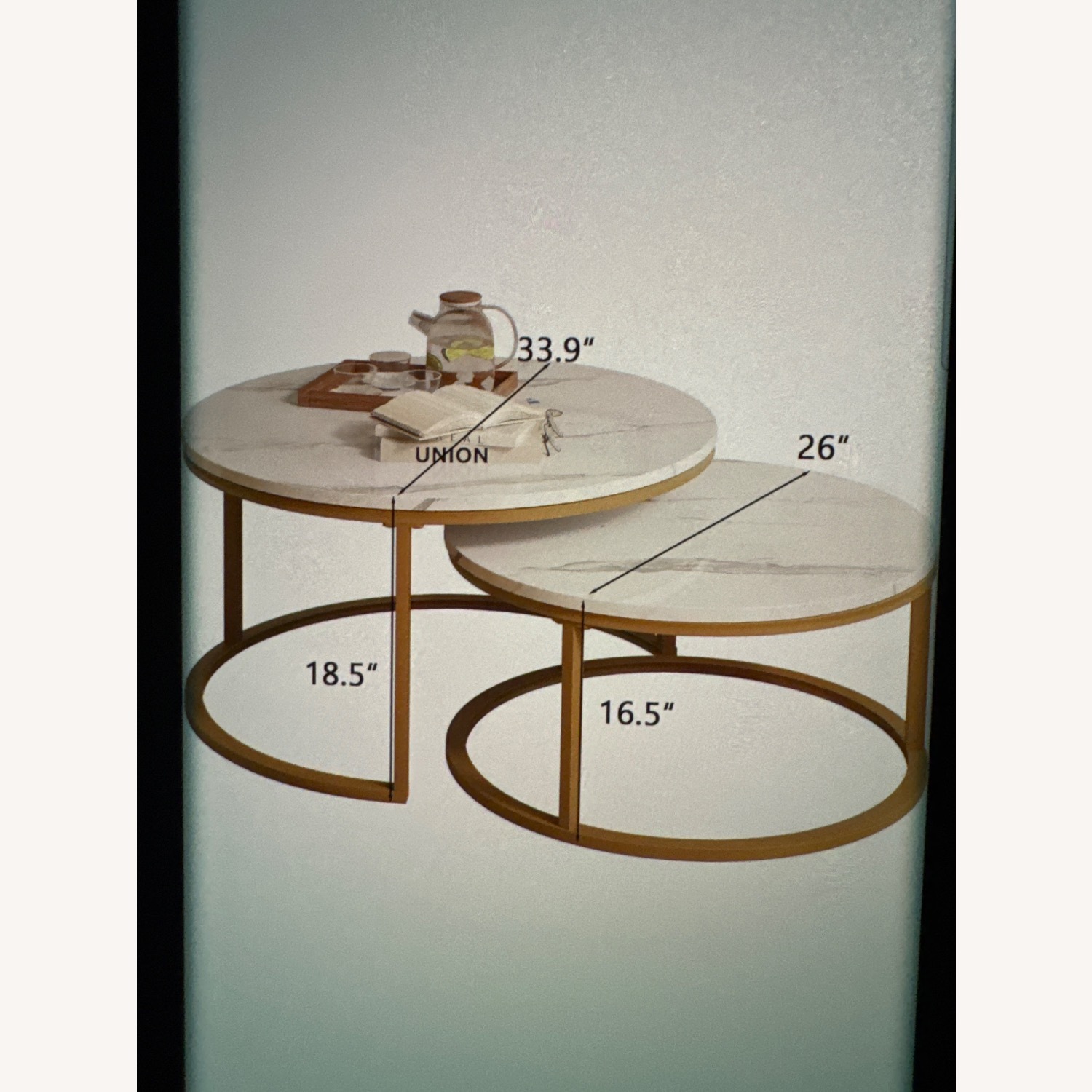 Aeon Furniture Viber Wi White Glass Coffee Table - image-1